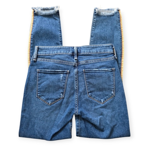 Abercrombie & Fitch Harper Low Rise Ankle Jeans, Raw Hem, Size 25/0R - Picture 6 of 8